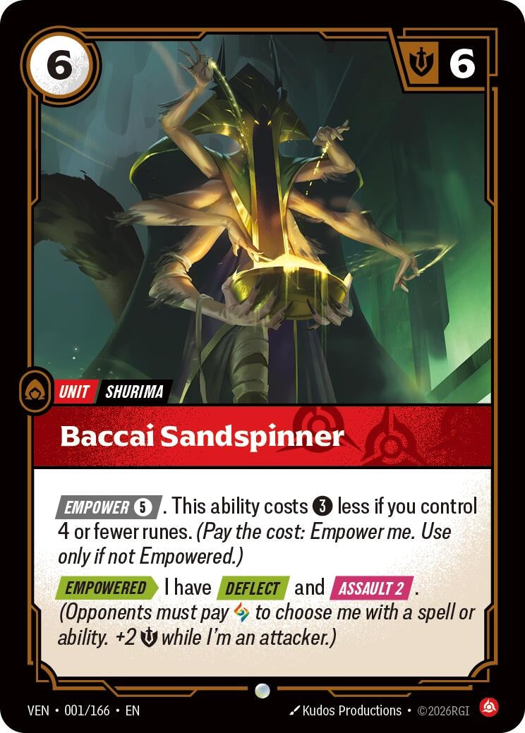 (VEN-001/166) Baccai Sandspinner - Common