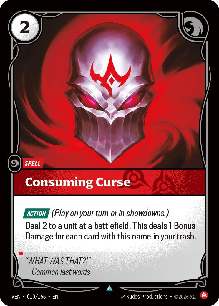 (VEN-010/166) Consuming Curse - Uncommon