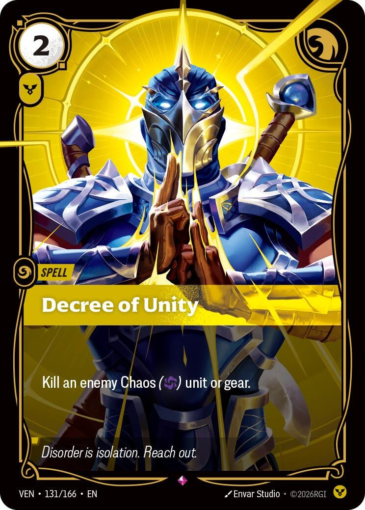(VEN-131/166) Decree of Unity - Rare
