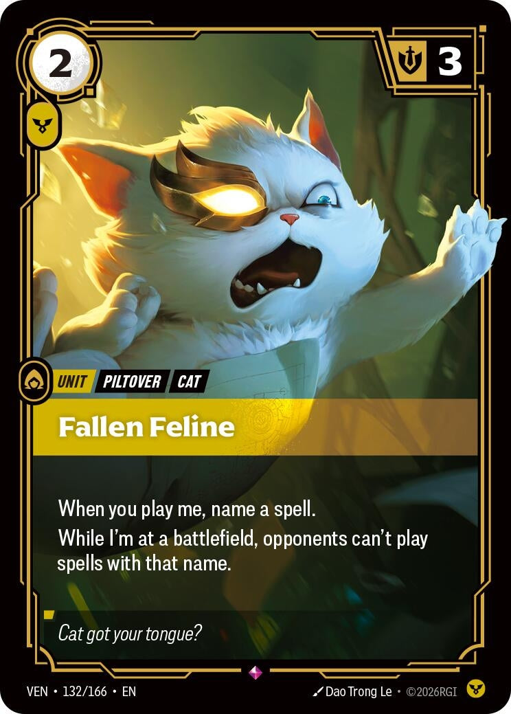 (VEN-132/166) Fallen Feline - Rare