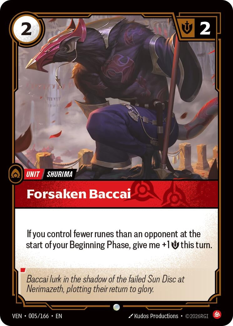 (VEN-005/166) Forsaken Baccai - Common