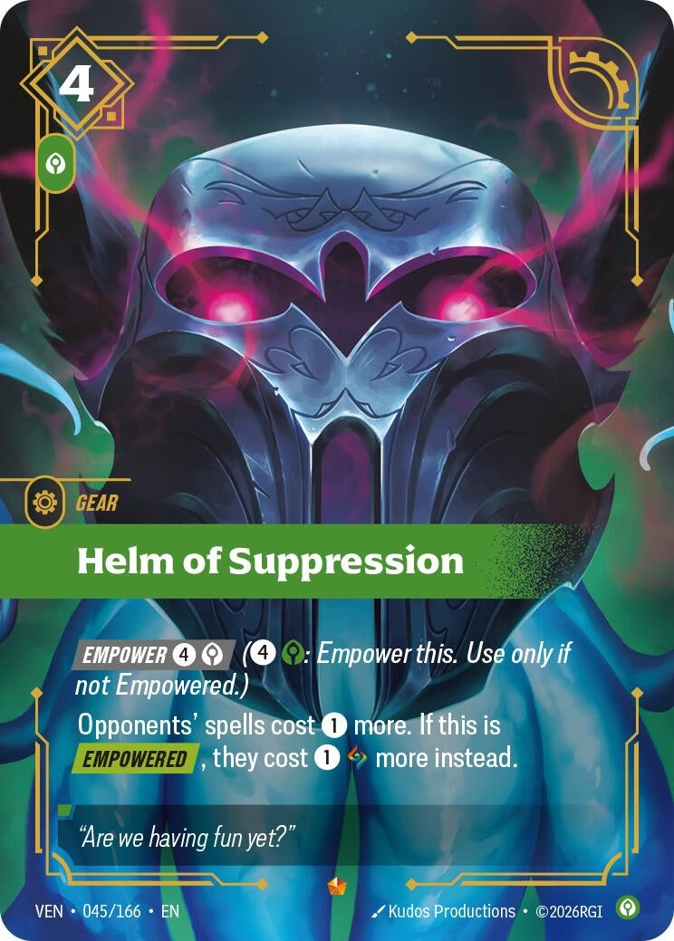 (VEN-045/166) Helm of Suppression - Epic
