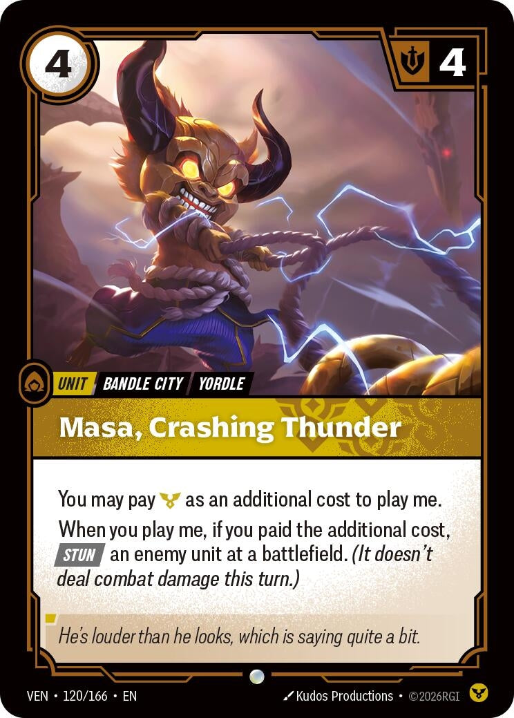 (VEN-120/166) Masa, Crashing Thunder - Common