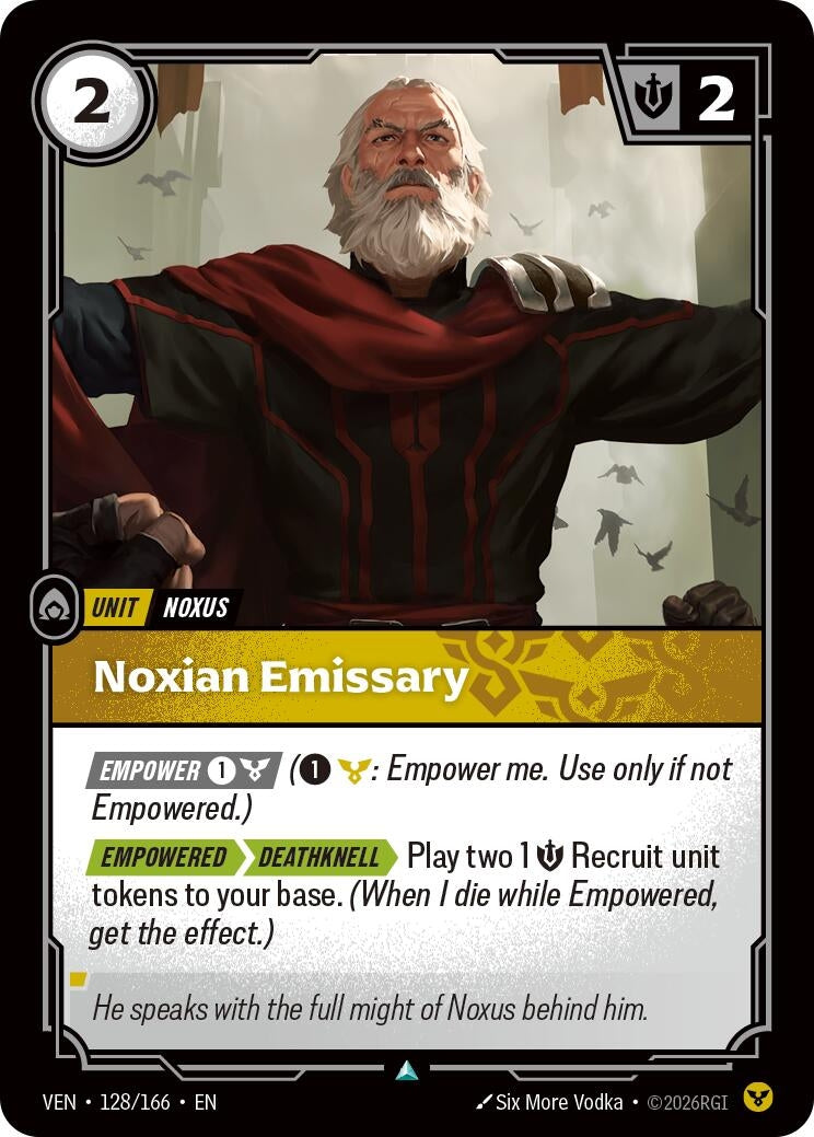 (VEN-128/166) Noxian Emissary - Uncommon