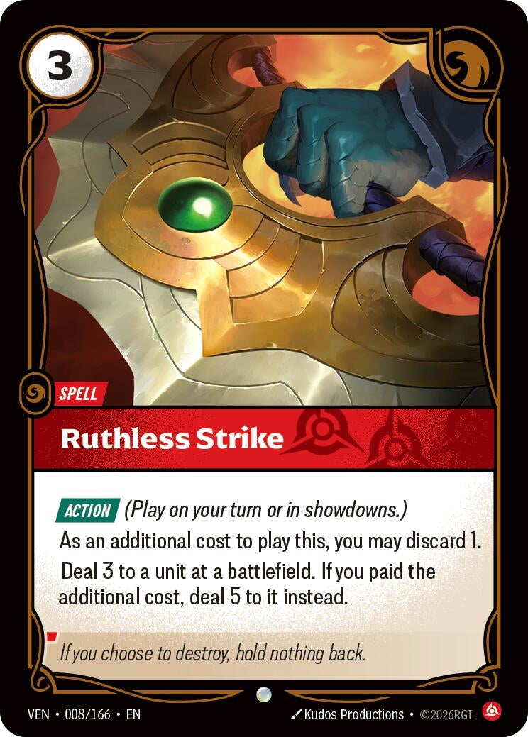 (VEN-008/166) Ruthless Strike - Common