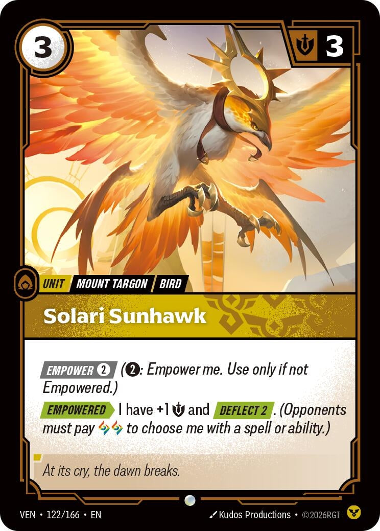 (VEN-122/166) Solari Sunhawk - Common