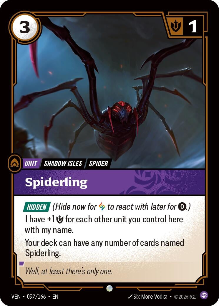 (VEN-097/166) Spiderling - Common