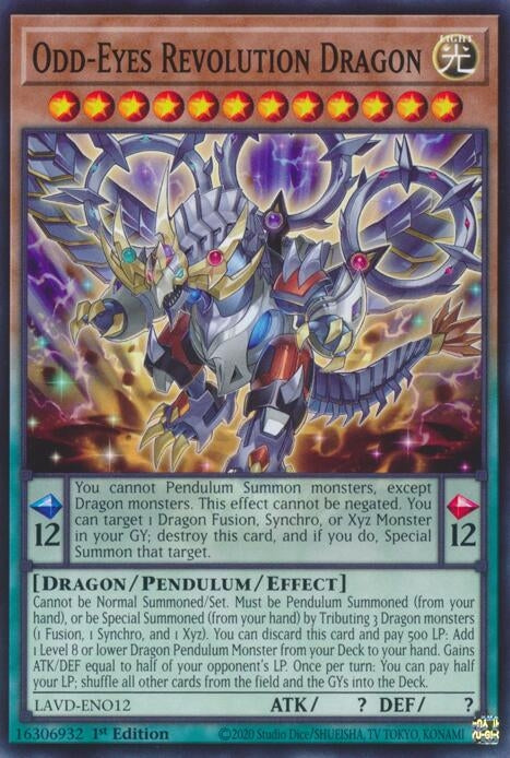 Odd-Eyes Revolution Dragon (LAVD-ENO12) Common [PREORDER - Llega antes del 13/09]