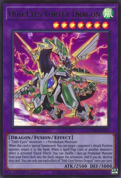 Odd-Eyes Vortex Dragon (LAVD-ENO24) Ultra Rare [PREORDER - Llega antes del 13/09]