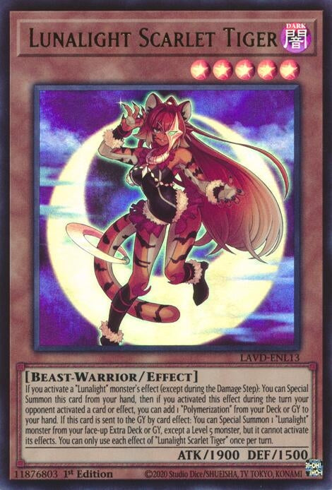 Lunalight Scarlet Tiger (LAVD-ENL13) Ultra Rare [PREORDER - Llega antes del 13/09]