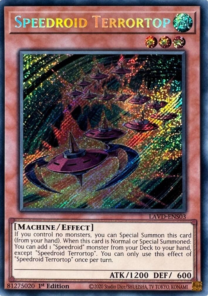 Speedroid Terrortop (LAVD-ENS03) Secret Rare [PREORDER - Llega antes del 13/09]