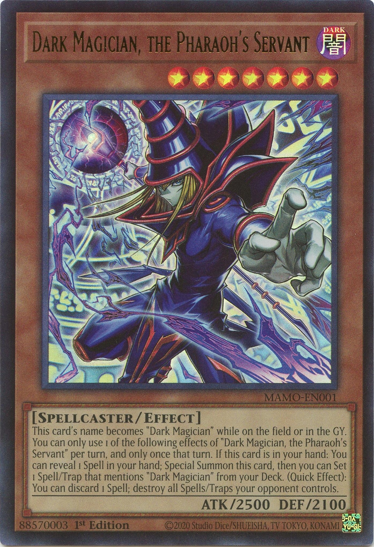 Dark Magician, the Pharaoh's Servant (MAMO-EN001) Ultra Rare
