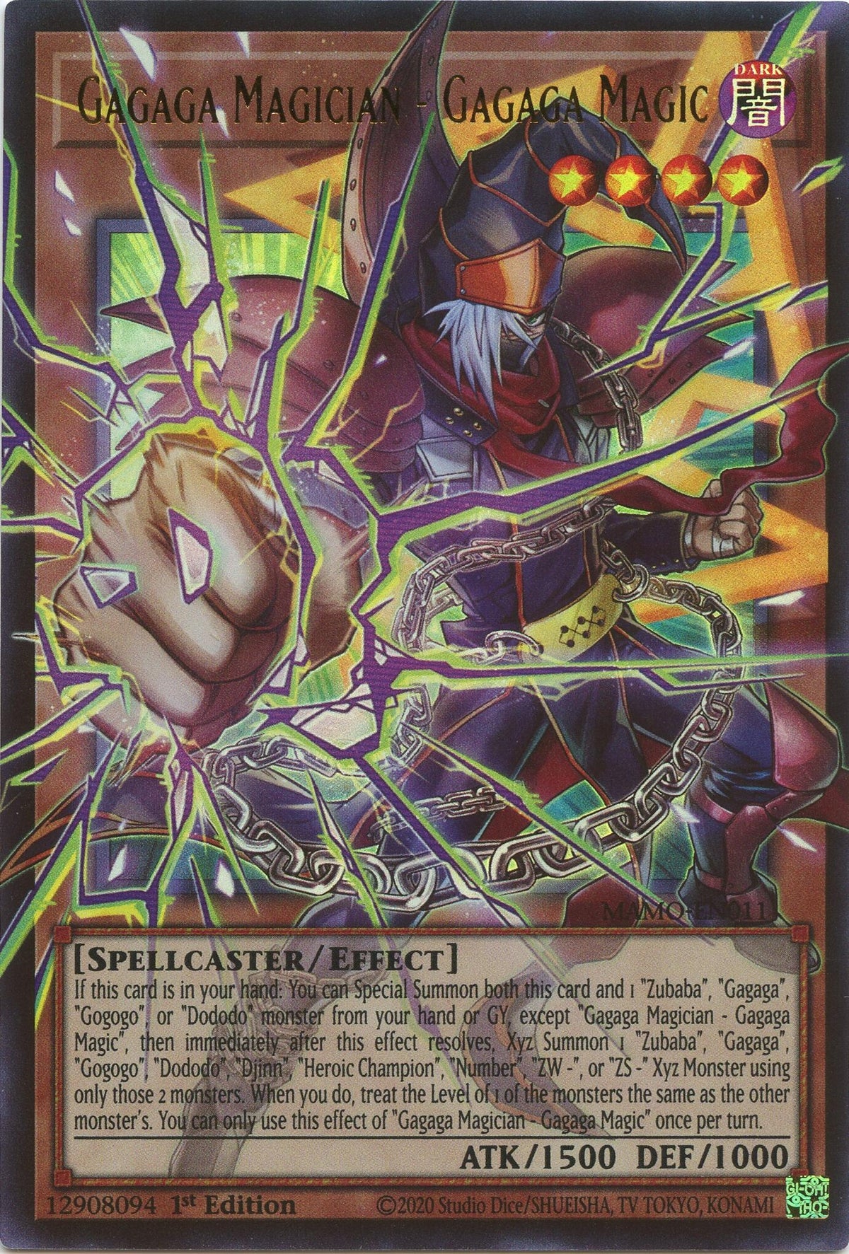 Gagaga Magician - Gagaga Magic (Extended Art) (MAMO-EN011) Ultra Rare