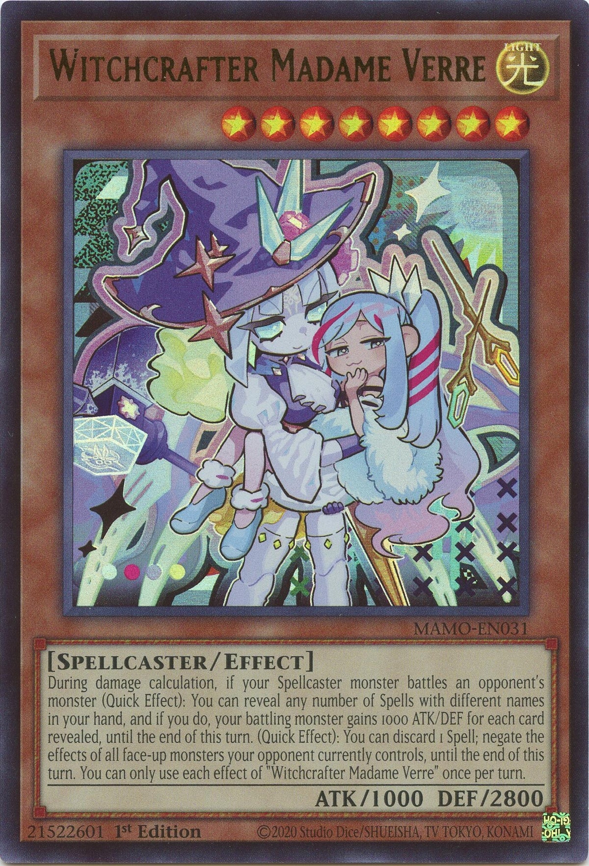 Witchcrafter Madame Verre (Alternate Art) (MAMO-EN031) Ultra Rare