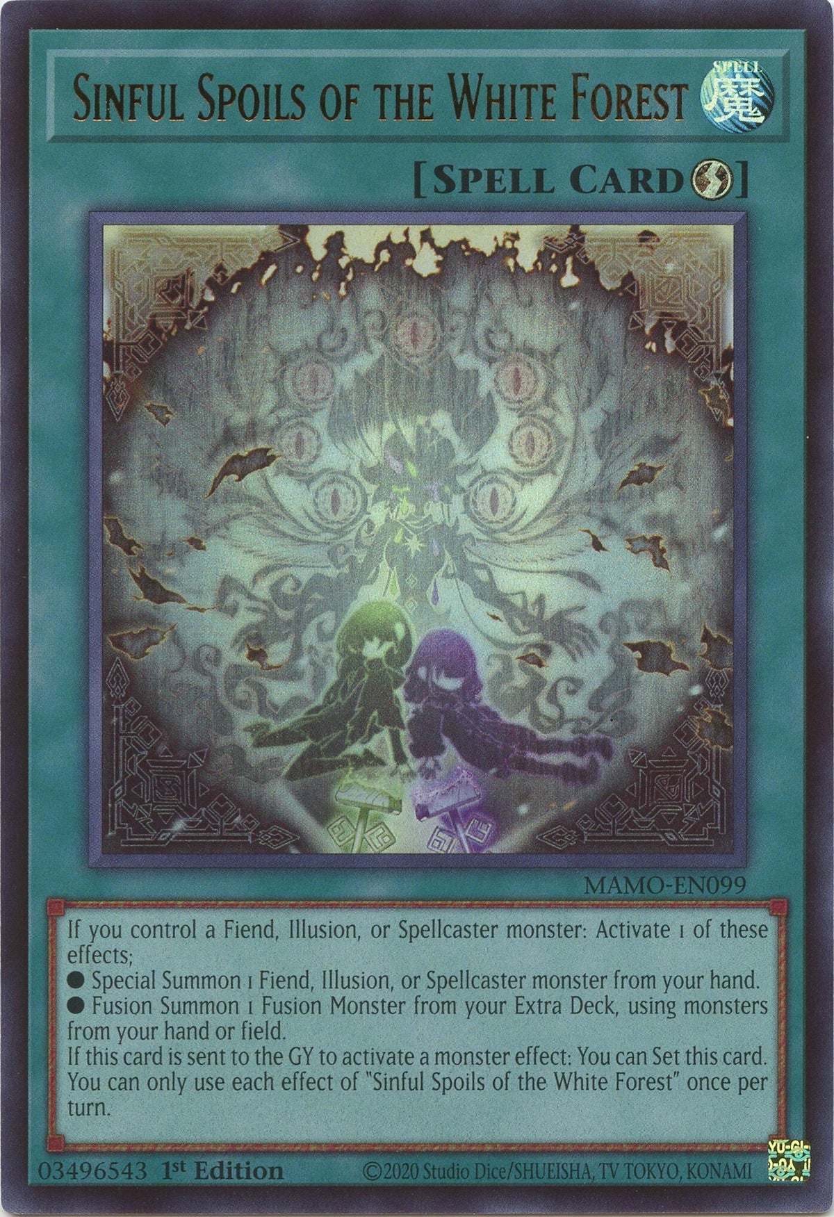 Sinful Spoils of the White Forest (MAMO-EN099) Ultra Rare