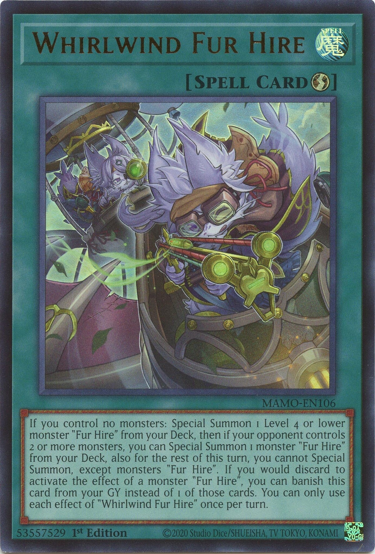 Whirlwind Fur Hire (MAMO-EN106) Ultra Rare