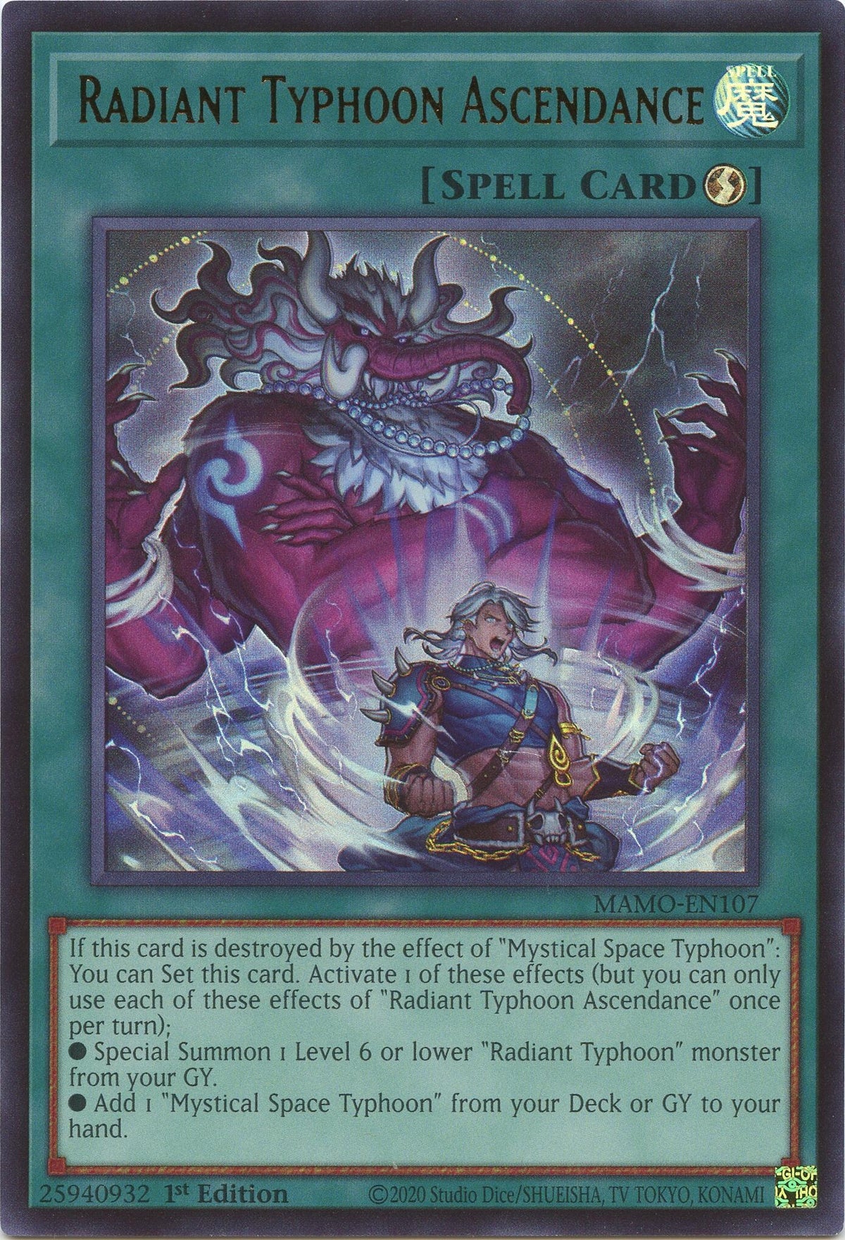Radiant Typhoon Ascendance (MAMO-EN107) Ultra Rare