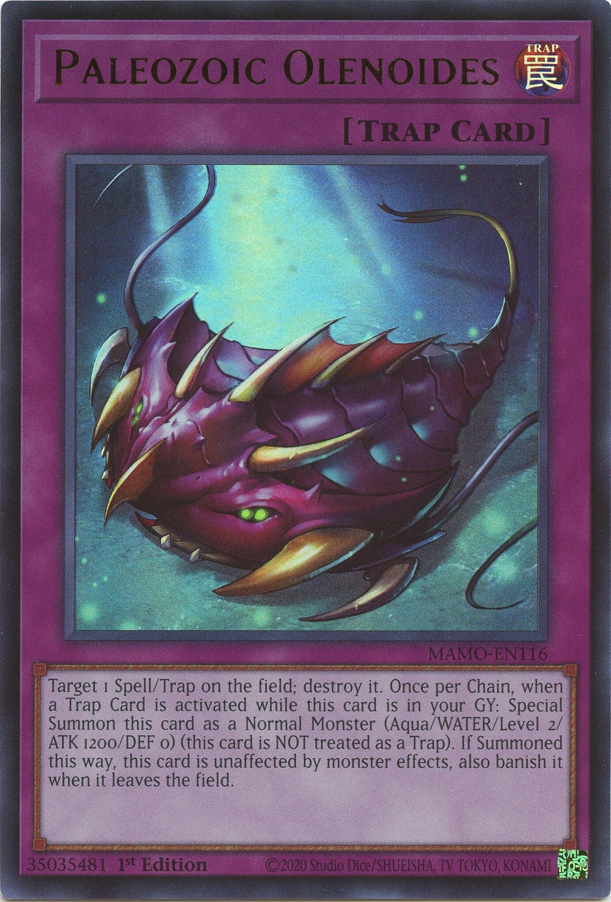 Paleozoic Olenoides (MAMO-EN116) Ultra Rare
