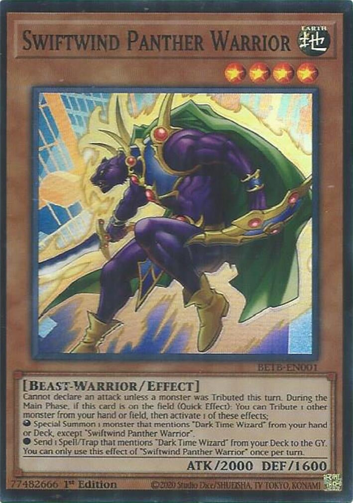 Swiftwind Panther Warrior (BETB-EN001) Super Rare [PREORDER - Llegada: 29/10]