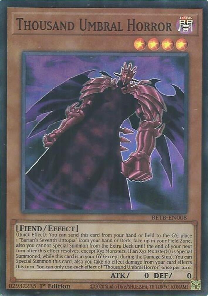 Thousand Umbral Horror (BETB-EN008) Super Rare [PREORDER - Llegada: 29/10]