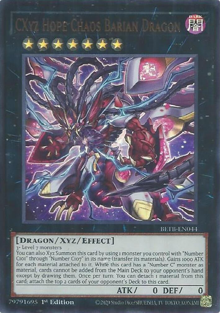 CXyz Hope Chaos Barian Dragon (BETB-EN044) Ultra Rare [PREORDER - Llegada: 29/10]
