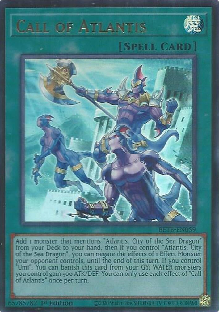 Call of Atlantis (BETB-EN059) Ultra Rare [PREORDER - Llegada: 29/10]