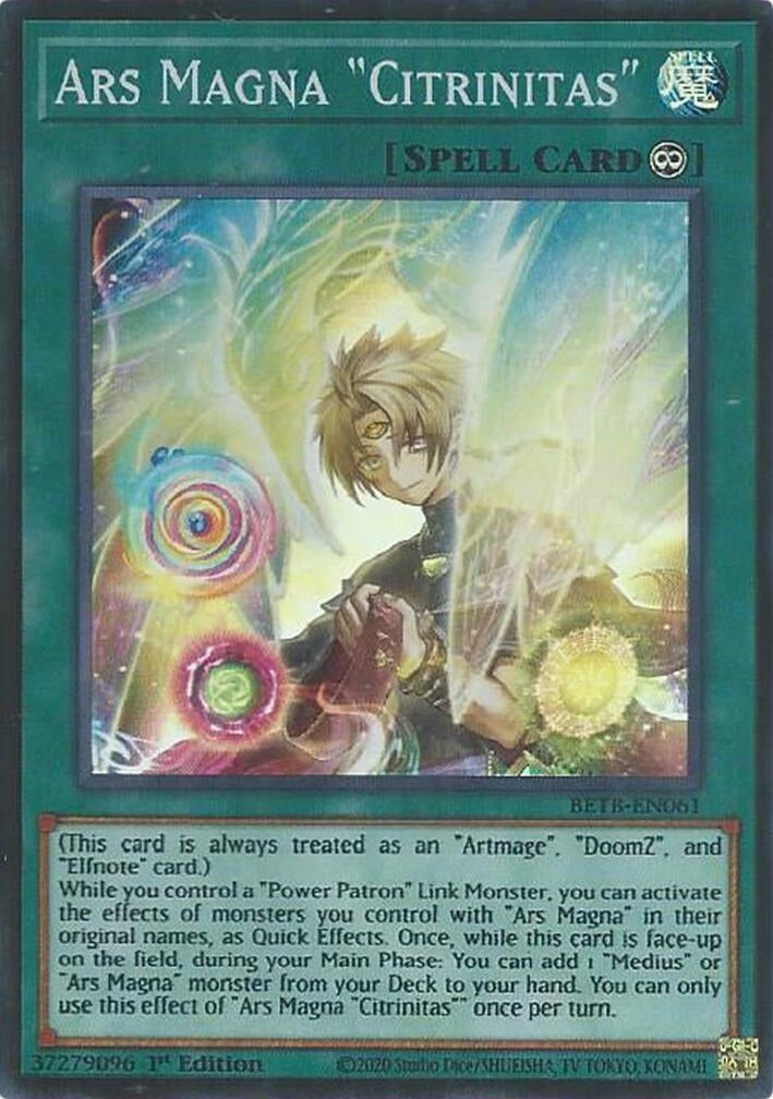 Ars Magna "Citrinitas" (BETB-EN061) Super Rare [PREORDER - Llegada: 29/10]