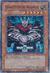Commander Gottoms, Swordmaster (DT01-EN022) Duel Terminal Super Parallel Rare
