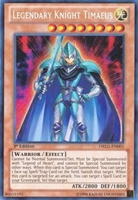 Legendary Knight Timaeus (DRLG-EN001)  Secret Rare