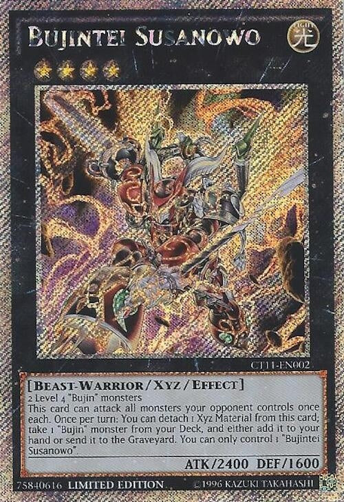 Bujintei Susanowo (CT11-EN002) Platinum Secret Rare