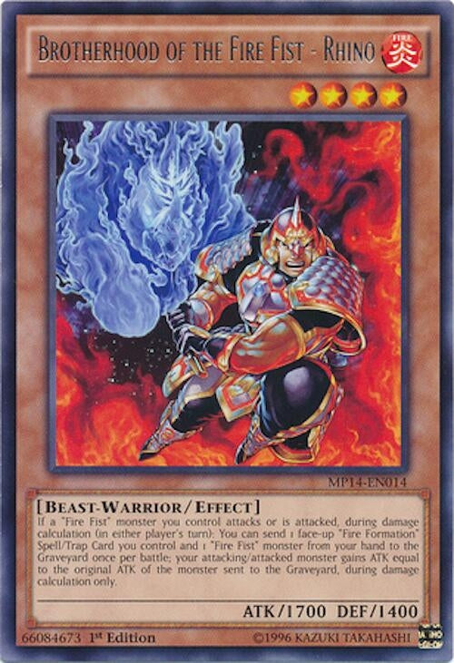 Brotherhood of the Fire Fist - Rhino (MP14-EN014) Rare
