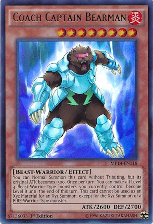 Coach Captain Bearman (MP14-EN118) Super Rare