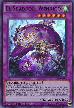 El Shaddoll Wendigo (SECE-ENS10) Super Rare