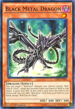 Black Metal Dragon (LDK2-ENJ06)  Common