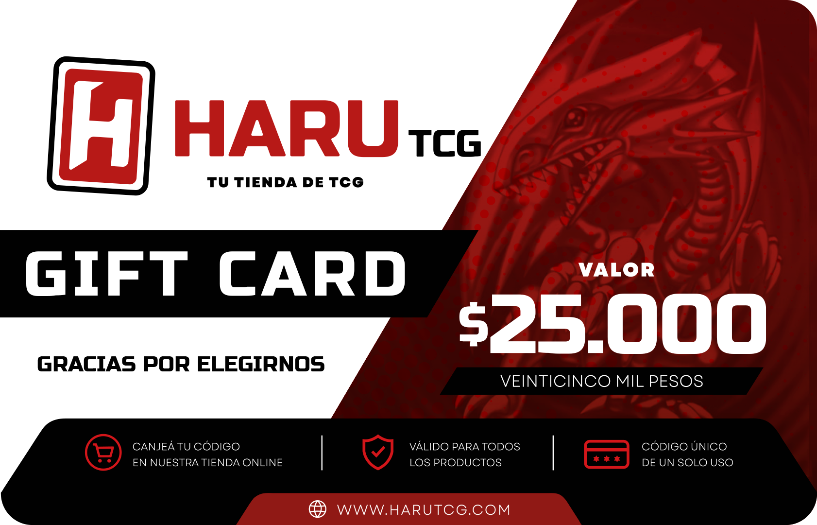 Tarjeta de Regalo de Haru TCG