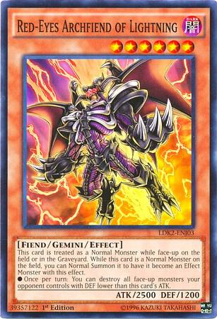 Red-Eyes Archfiend of Lightning (LDK2-ENJ03)  Common