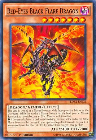 Red-Eyes Black Flare Dragon (LDK2-ENJ02)  Common