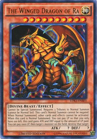 The Winged Dragon of Ra (LDK2-ENS03) (Limited) Ultra Rare