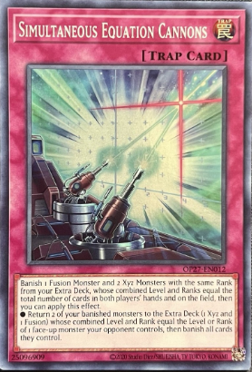 Simultaneous Equation Cannons (OP27-EN012) Super Rare